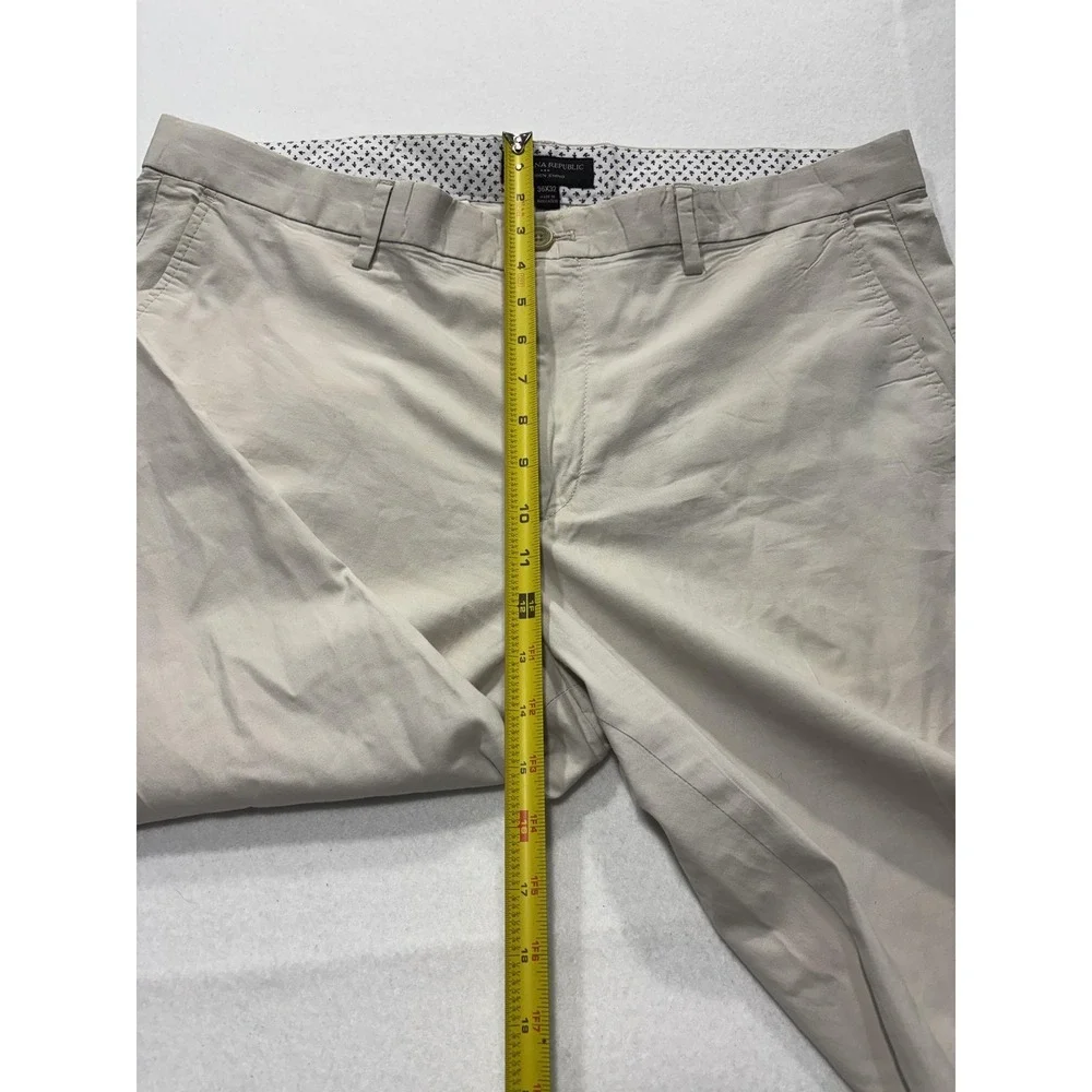 Banana Republic Chino Pants Mens 36x32 Beige Straight Leg Stretch Casual Work
